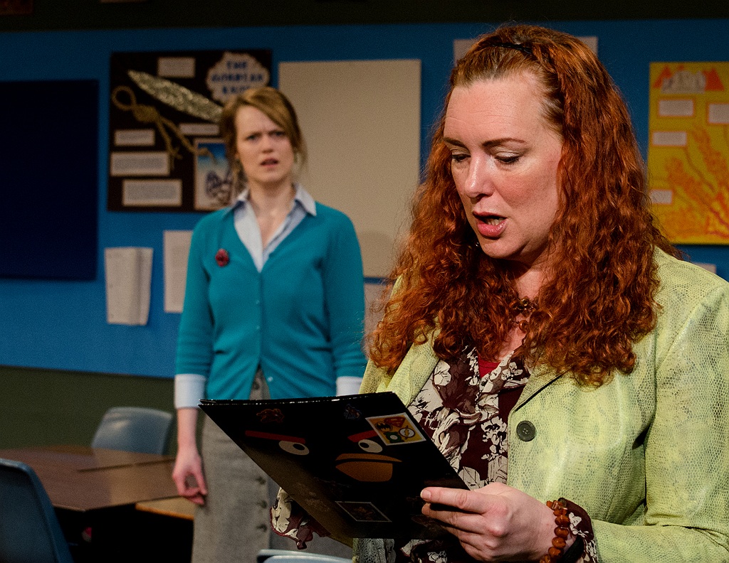 Rebecca Olson and Heather Hawkins in Gidion's Knot. Photo by Paul Bestock.